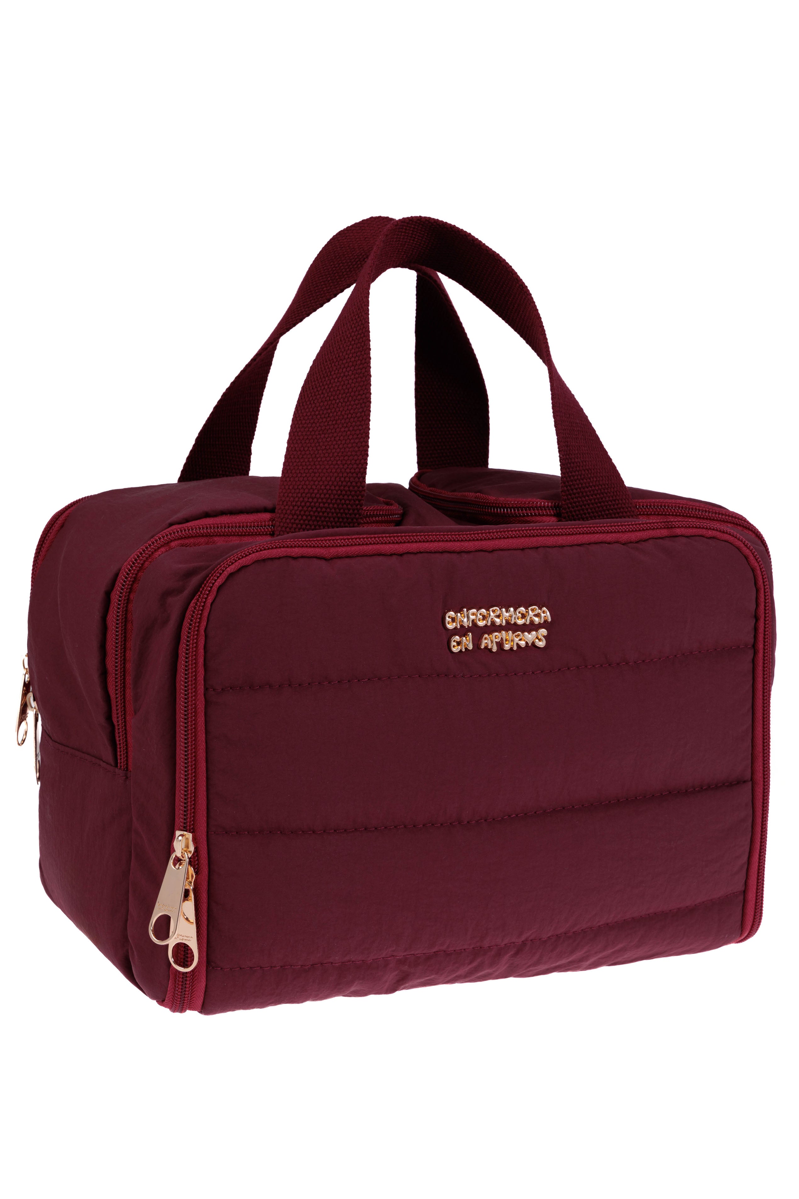 Puffer multi-purpose wash bag – Burgundy